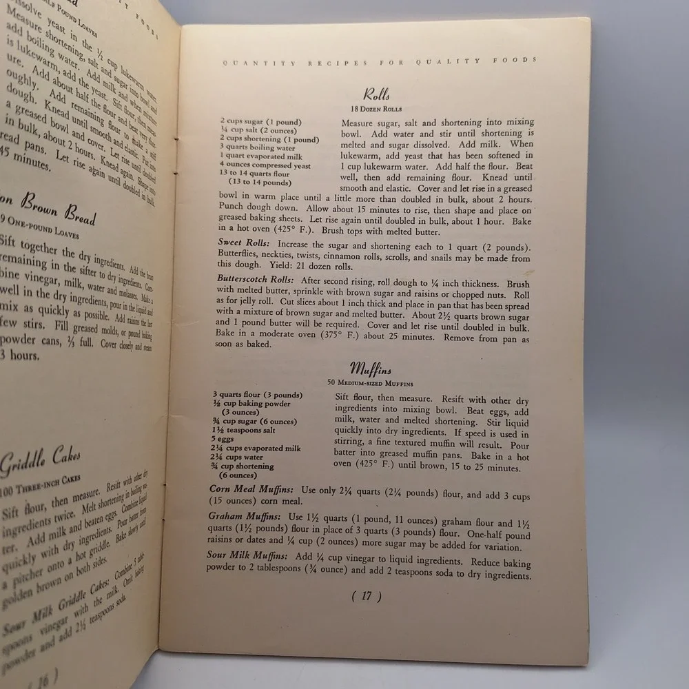 Quantity Recipes‎ for Quality Foods 1939 Evaporated Milk Association Cookbook